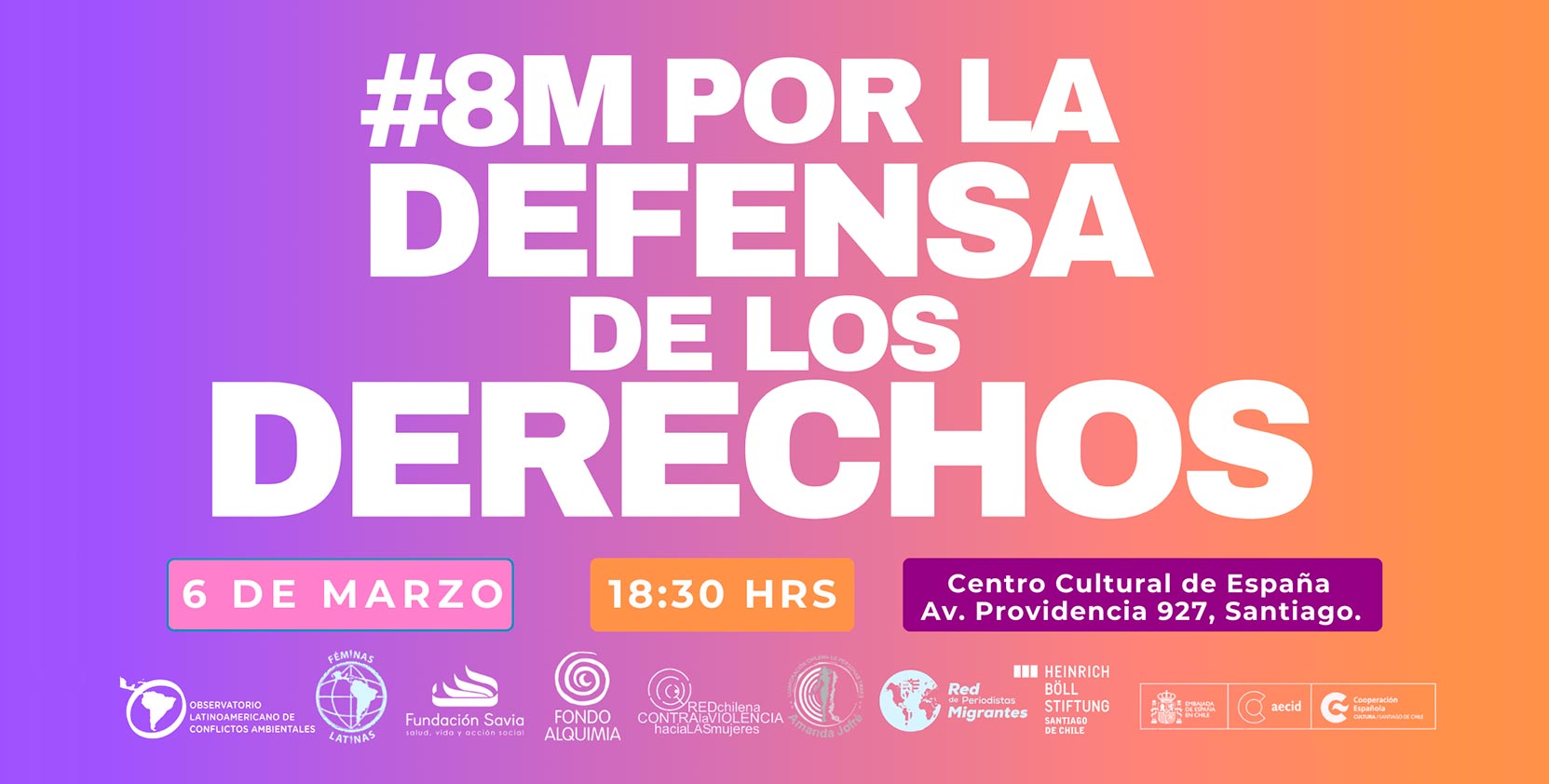 8M por la defensa de los derechos