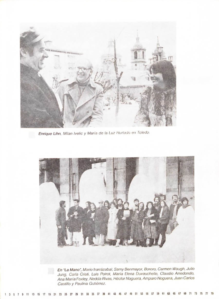 Portada de catálogo. Paulina Gutiérrez (ed.), Chile vive. Memoria activa (Santiago: CENECA, 1987).